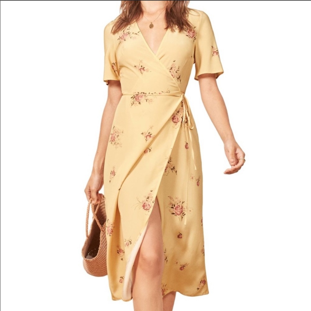 Yellow Reformation Dress